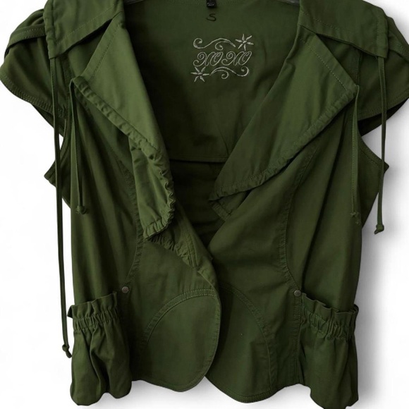 XOXO Olive Green Utility Vest - Picture 2 of 4